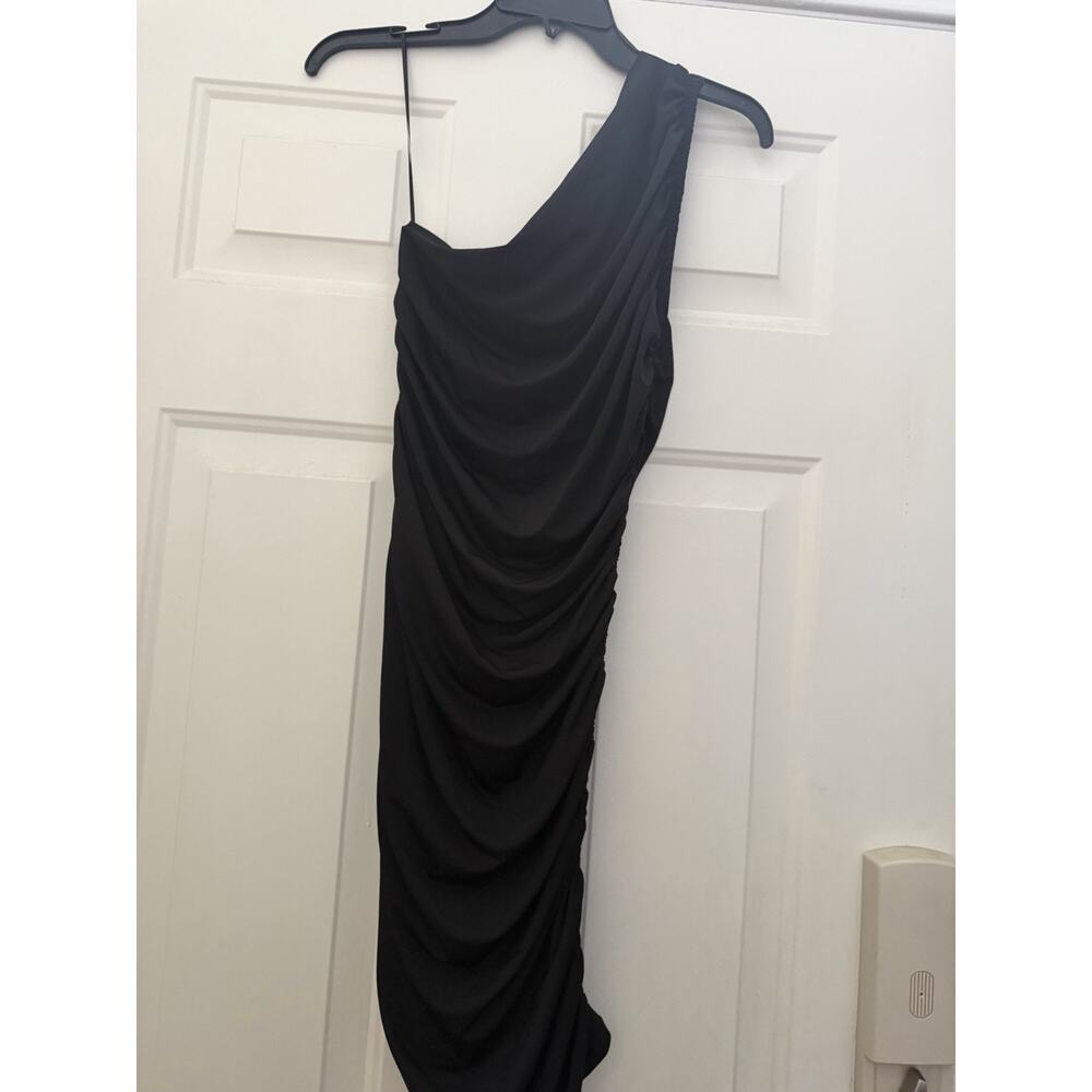 Michael Kors Ruched One-Shoulder Dress Size Large New With Tags $178 Msrp - Picture 2 of 4